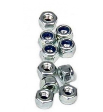 Tuercas hexagonales autoblocantes M2,5 Mitoos M383