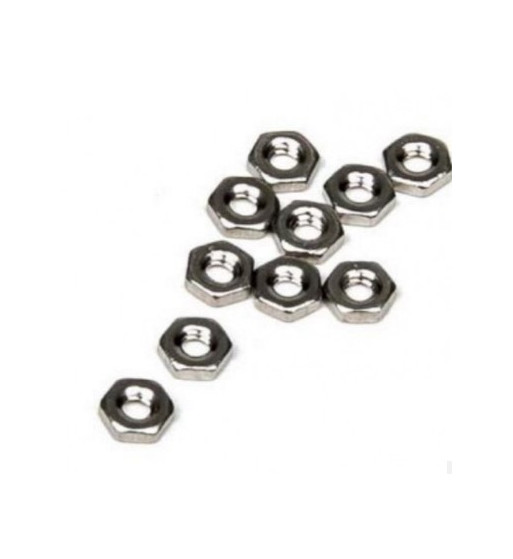 Tuercas hexagonales planas M2 Mitoos M380