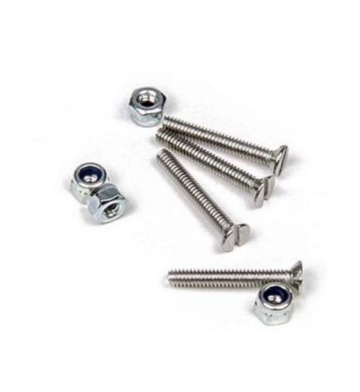 Set tornillos avellanados M2x14 + tuercas bloc M2 Mitoos M366
