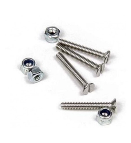Set tornillos avellanados M2x14 + tuercas bloc M2 Mitoos M366