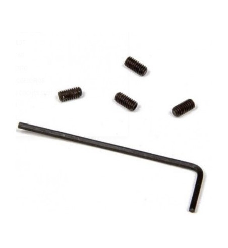 Set 4 espárragos allen M2.5x5 + llave allen 1.3mm Mitoos M337