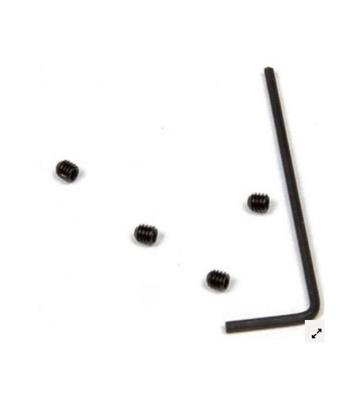 Set 4 espárragos allen M2.5x2.5 + llave allen 1.3mm Mitoos M331