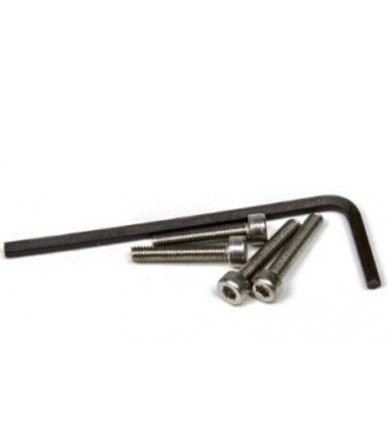 Set 4 tornillos allen M2.5x14 + llave allen 2 mm Mitoos M317