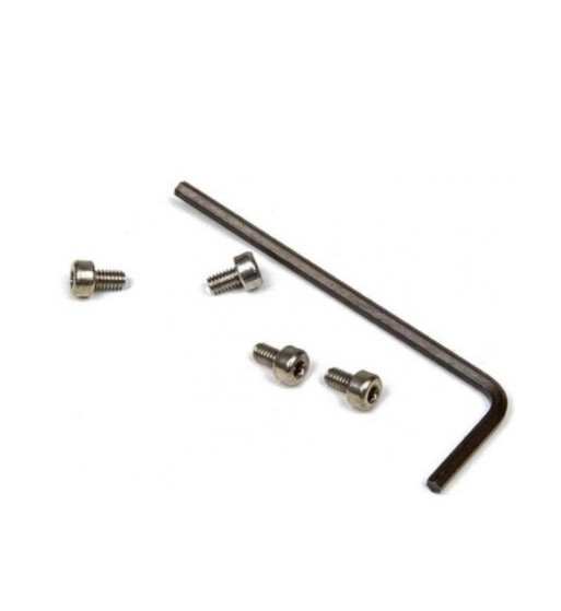 Set 4 tornillos allen M2.5x4 + llave allen 2 mm Mitoos M311