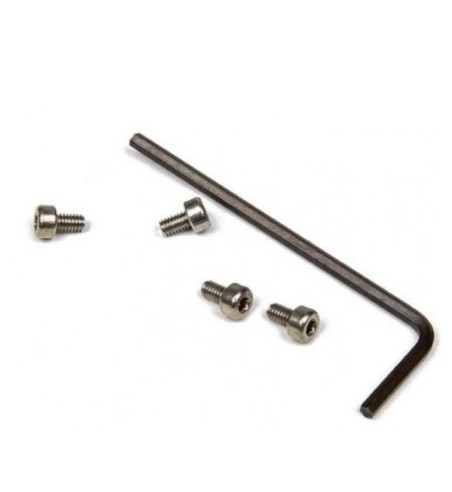 Set 4 tornillos allen M2.5x4 + llave allen 2 mm Mitoos M311