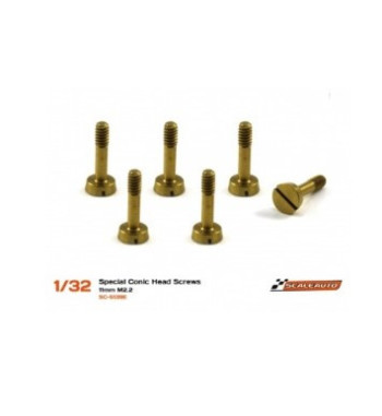 Tornillería carrocería cabeza cónica 2.2x9mm SC-5139E Scaleauto