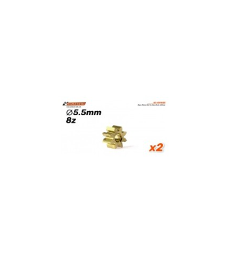 Piñón SC-1091A55 latón 8D Ø5.5mm - Compacto en slot-maxi.com