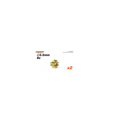 Piñón SC-1091A55 latón 8D Ø5.5mm - Compacto en slot-maxi.com