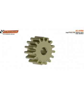 Piñón SC-1098E80 ergal 14D Ø8mm - Potente y ligero slot-maxi.com