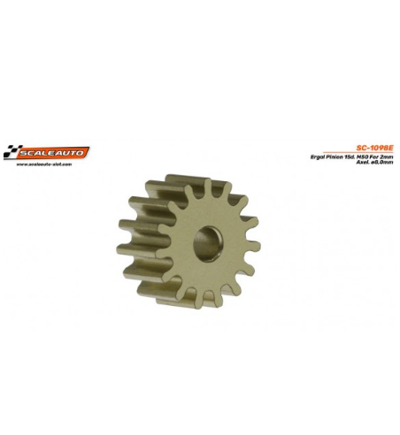 Piñón SC-1098E80 ergal 14D Ø8mm - Potente y ligero slot-maxi.com