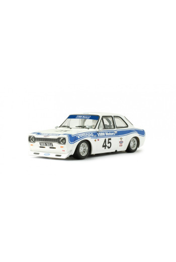 Ford Escort Mk1 n45 White-Blue VMW Motors Revoslot | Slot Maxi | Slot rally clásico