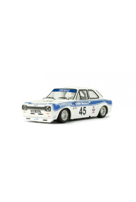 Ford Escort Mk1 n45 White-Blue VMW Motors Revoslot | Slot Maxi | Slot rally clásico