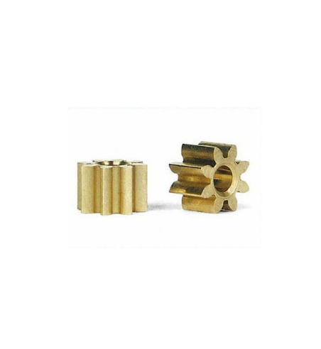 Piñón SLOT.IT SI-PI08 latón 8 dientes - Precisión para slot
