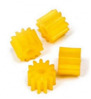 MITOOS M211 - Set de 4 piñones 11 dientes nylon - Para slot racing técnico