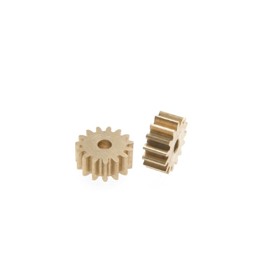 SCALEAUTO SC-1198 piñón 15 dientes latón - Transmisión duradera slot