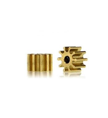 SI-PI5510O15 - Piñón latón 10 dientes eje 1.5mm slot racing