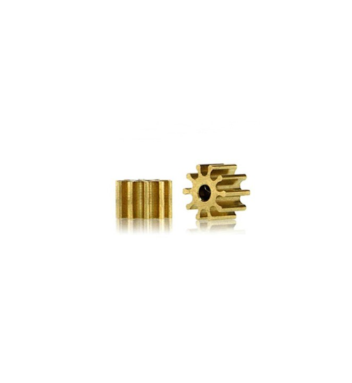 SI-PI5510O15 - Piñón latón 10 dientes eje 1.5mm slot racing
