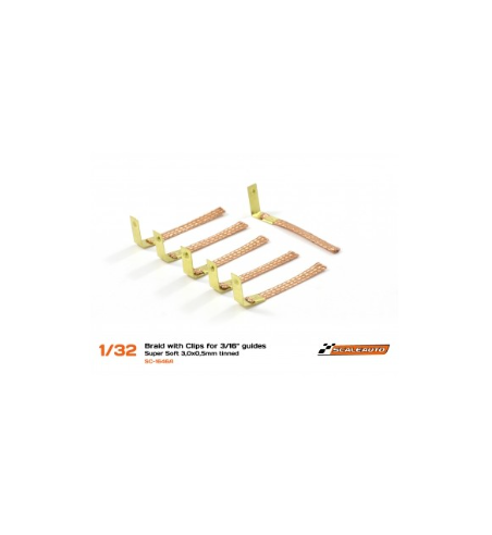 Scaleauto SC-1647A trencillas con clip estrecho super soft|Clip profesional slot|Slot-maxi.com