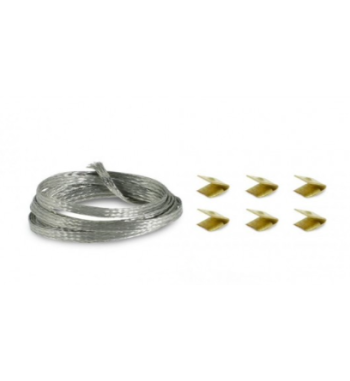 Scaleauto SC-1634 trencilla extrafina estañada con clips|Flexibilidad extrema slot|Slot-maxi.com