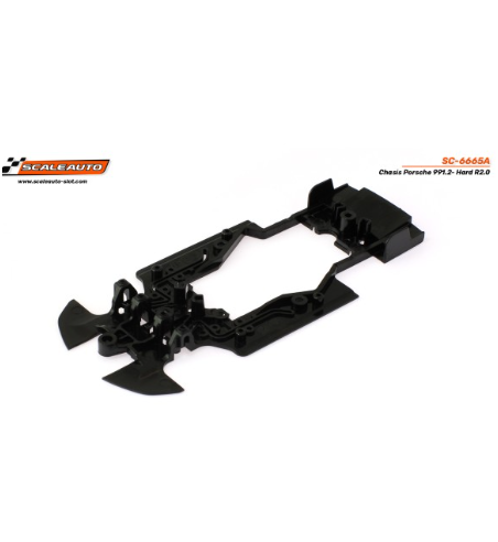Chasis Porsche 991.2 Duro Negro Scaleauto SC-6665A en slot-maxi - Repuesto top slot