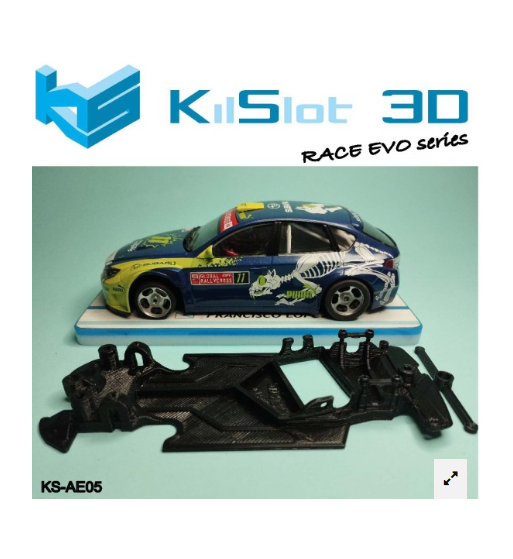 Chasis RACE EVO Subaru N14 Avant KS-AE05 en slot-maxi - Repuesto de competición