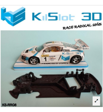 Chasis RACE RADIKAL Audi R8 NSR KS-RRG6 en slot-maxi - Precisión y competición slot