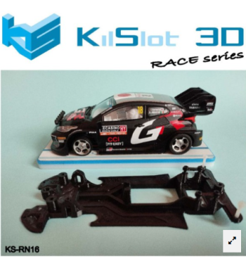 Chasis lineal Race Soft Toyota Yaris WRC1 Avant KS-RN16 en slot-maxi - Rendimiento y suavidad
