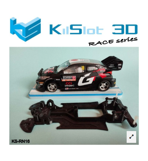 Chasis lineal Race Soft Toyota Yaris WRC1 Avant KS-RN16 en slot-maxi - Rendimiento y suavidad