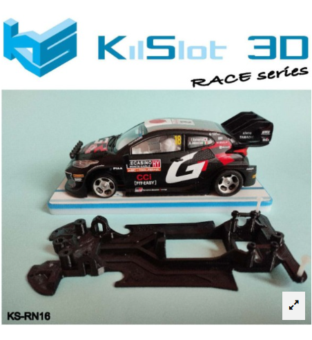 Chasis lineal Race Soft Toyota Yaris WRC1 Avant KS-RN16 en slot-maxi - Rendimiento y suavidad