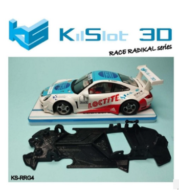 Chasis RACE RADIKAL Porsche 911 GT3 NSR KS-RRG4 en slot-maxi - Precisión absoluta
