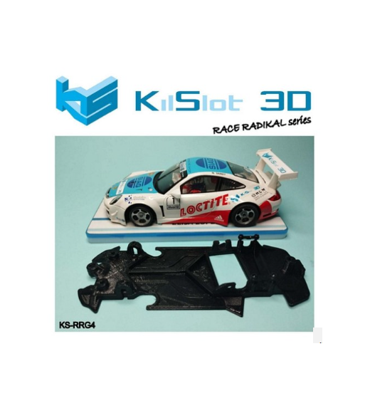 Chasis RACE RADIKAL Porsche 911 GT3 NSR KS-RRG4 en slot-maxi - Precisión absoluta