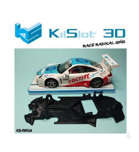 Chasis RACE RADIKAL Porsche 911 GT3 NSR KS-RRG4 en slot-maxi - Precisión absoluta