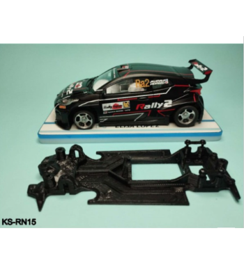 Chasis lineal Race Soft Toyota Yaris R2 KS-RN15 en slot-maxi - Precisión flexible
