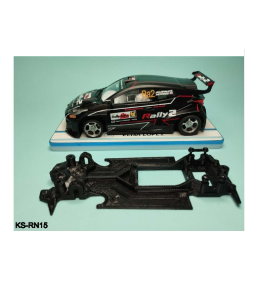 Chasis lineal Race Soft Toyota Yaris R2 KS-RN15 en slot-maxi - Precisión flexible