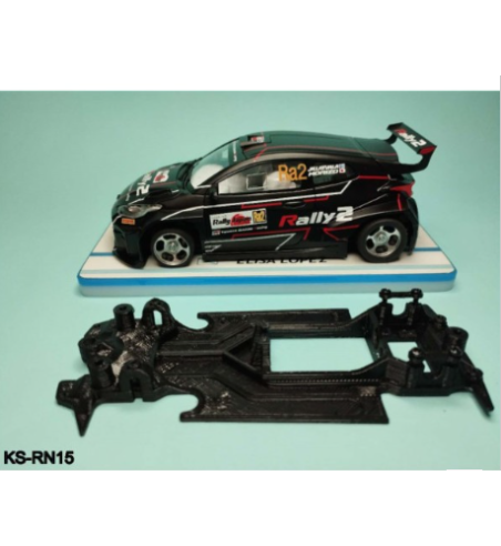 Chasis lineal Race Soft Toyota Yaris R2 KS-RN15 en slot-maxi - Precisión flexible
