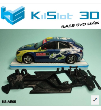 Chasis RACE EVO Subaru N14 Avant KS-AE05 en slot-maxi - Competición total slot