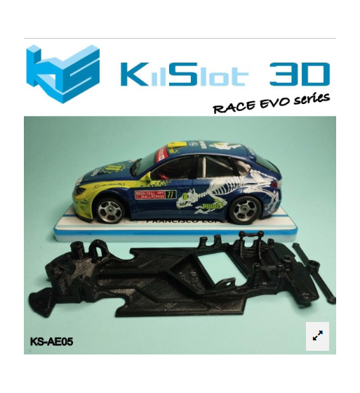 Chasis RACE EVO Subaru N14 Avant KS-AE05 en slot-maxi - Competición total slot