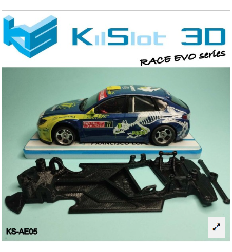 Chasis RACE EVO Subaru N14 Avant KS-AE05 en slot-maxi - Competición total slot