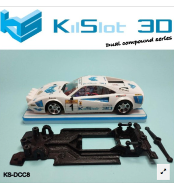 Chasis 3D DUAL COMP Ferrari 308 GTB Avant KS-DCC8 en slot-maxi - Innovación en slot