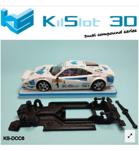 Chasis 3D DUAL COMP Ferrari 308 GTB Avant KS-DCC8 en slot-maxi - Innovación en slot