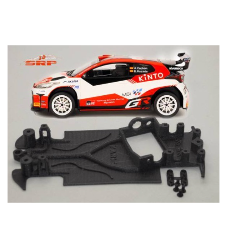 Chasis 3D bicomponente en ángulo Toyota Yaris BC2031 en slot-maxi - Precisión y calidad