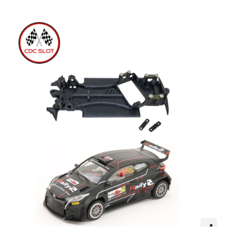 Chasis 3D Toyota Yaris WRC Avant MBAWR664 en slot-maxi - Precisión monoblock