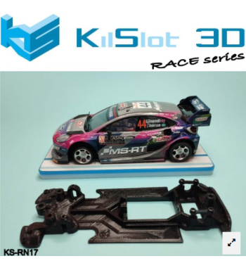 Chasis lineal Race Soft Ford Puma Superslot KS-RN17 en slot-maxi - Control y rendimiento
