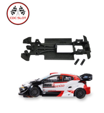 Chasis 3D Toyota Yaris WRC SCX Monoblock línea MBILR637 en slot-maxi - Solidez total
