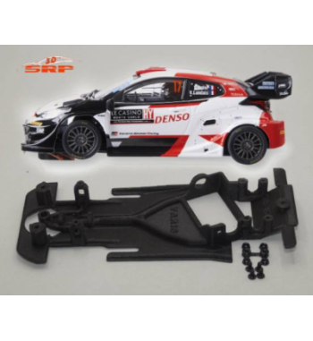Chasis 3D bicomponente en línea Toyota Yaris Scalextric BC2029 en slot-maxi - Control absoluto