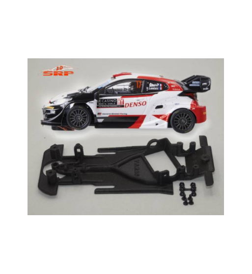 Chasis 3D bicomponente en línea Toyota Yaris Scalextric BC2029 en slot-maxi - Control absoluto