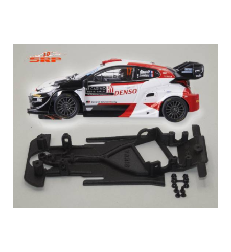 Chasis 3D bicomponente en línea Toyota Yaris Scalextric BC2029 en slot-maxi - Control absoluto