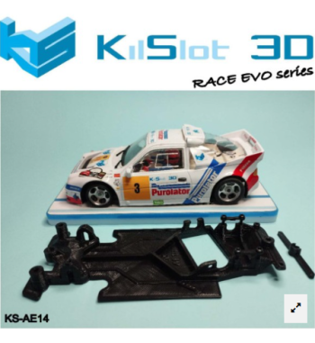 Chasis RACE EVO Ford RS-200 Scaleauto KS-AE14 en slot-maxi - Innovación y calidad