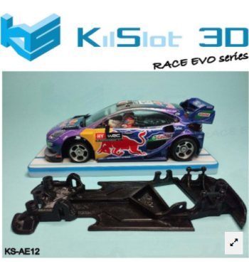 Chasis RACE EVO Ford Puma WRC SCX KS-AE12 en slot-maxi - Control y rendimiento