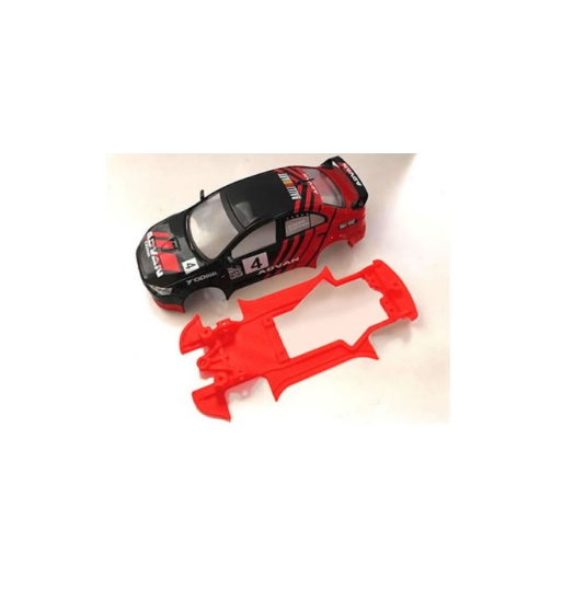 Chasis Mitsubishi Evo X Avant cuna Slot.it M-CH0044V en slot-maxi - Precisión y resistencia